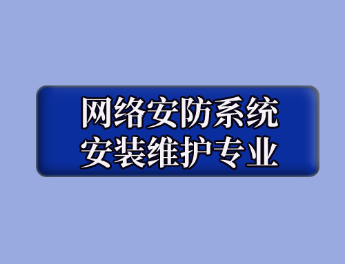 技工证网络安防系统安装与维护专业